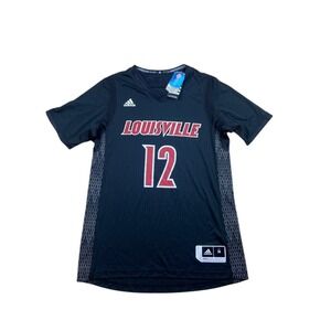 NWT men's Louisville Cardinals Adidas Black Ice Basketball Jersey Size M